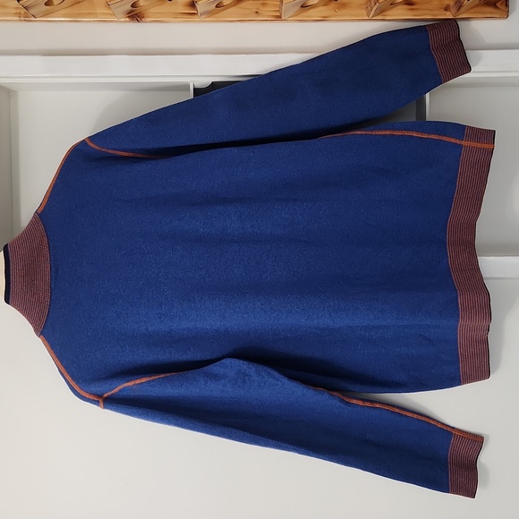 Codice Cashmere Wool Blend 1/4 Zip Pullover Italy Designer Sweater Sz XL (54) - Picture 3 of 15